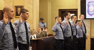 New firefighters take oath of office